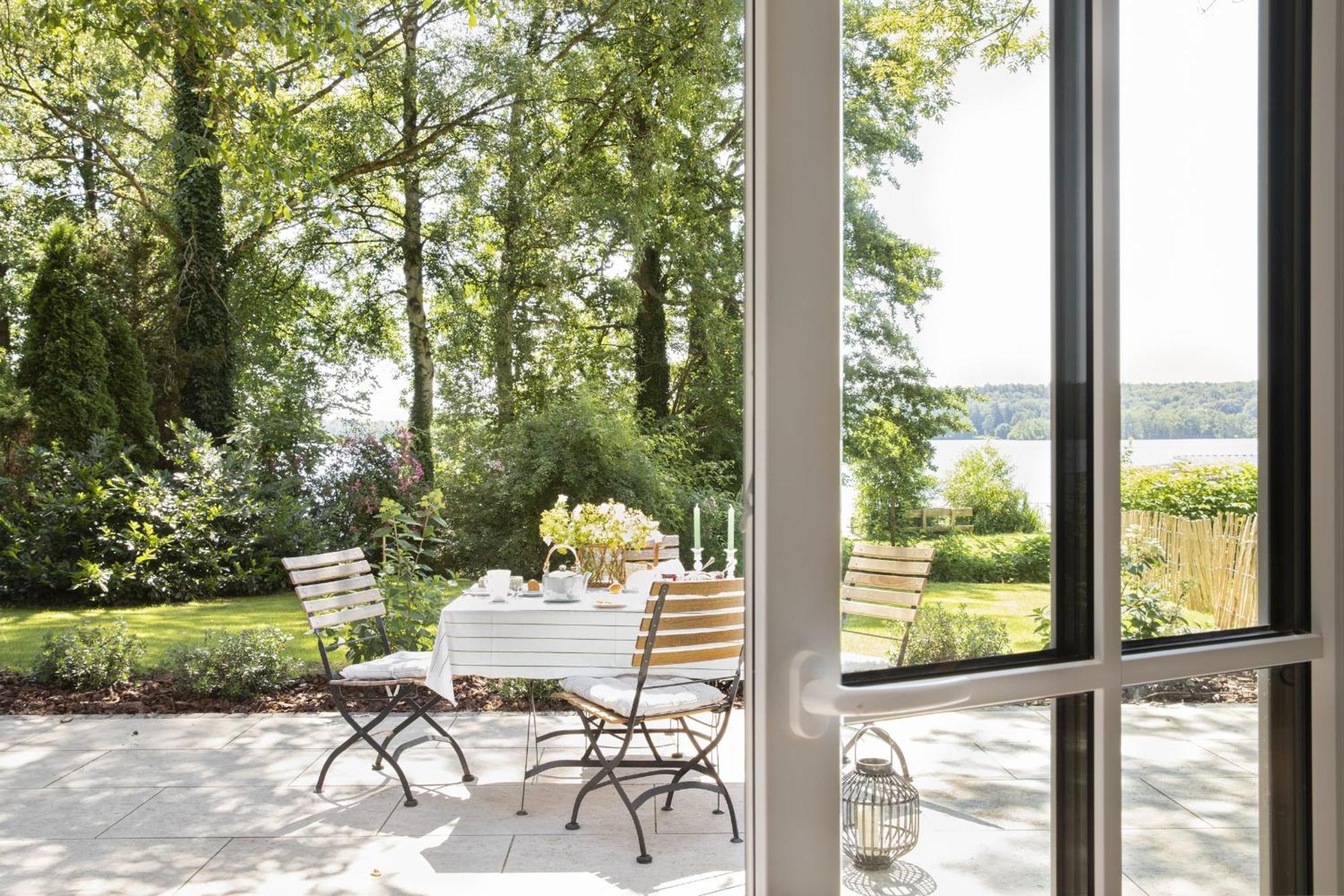 Paradies Fuer Die Kleine Familie Direkt Am See Stocksee Buitenkant foto